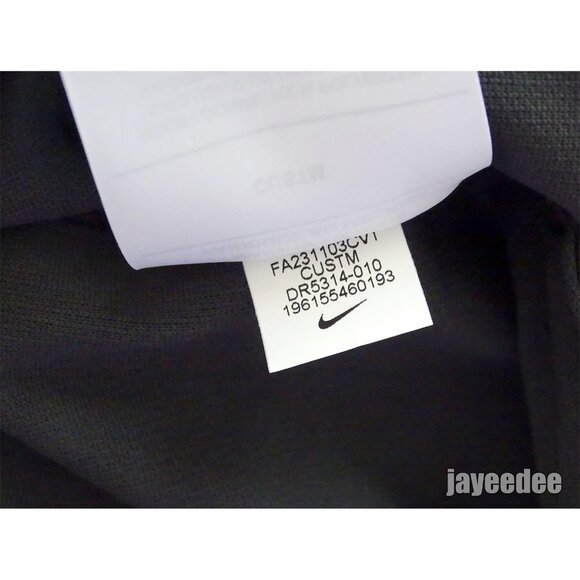 NIKE GOLF TIGER WOODS POLO SHIRT CUSTOM ATHLETE EXCLUSIVE DR5314-010 BLACK/WHITE - Picture 5 of 5